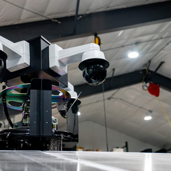 Security system with cameras indoors.